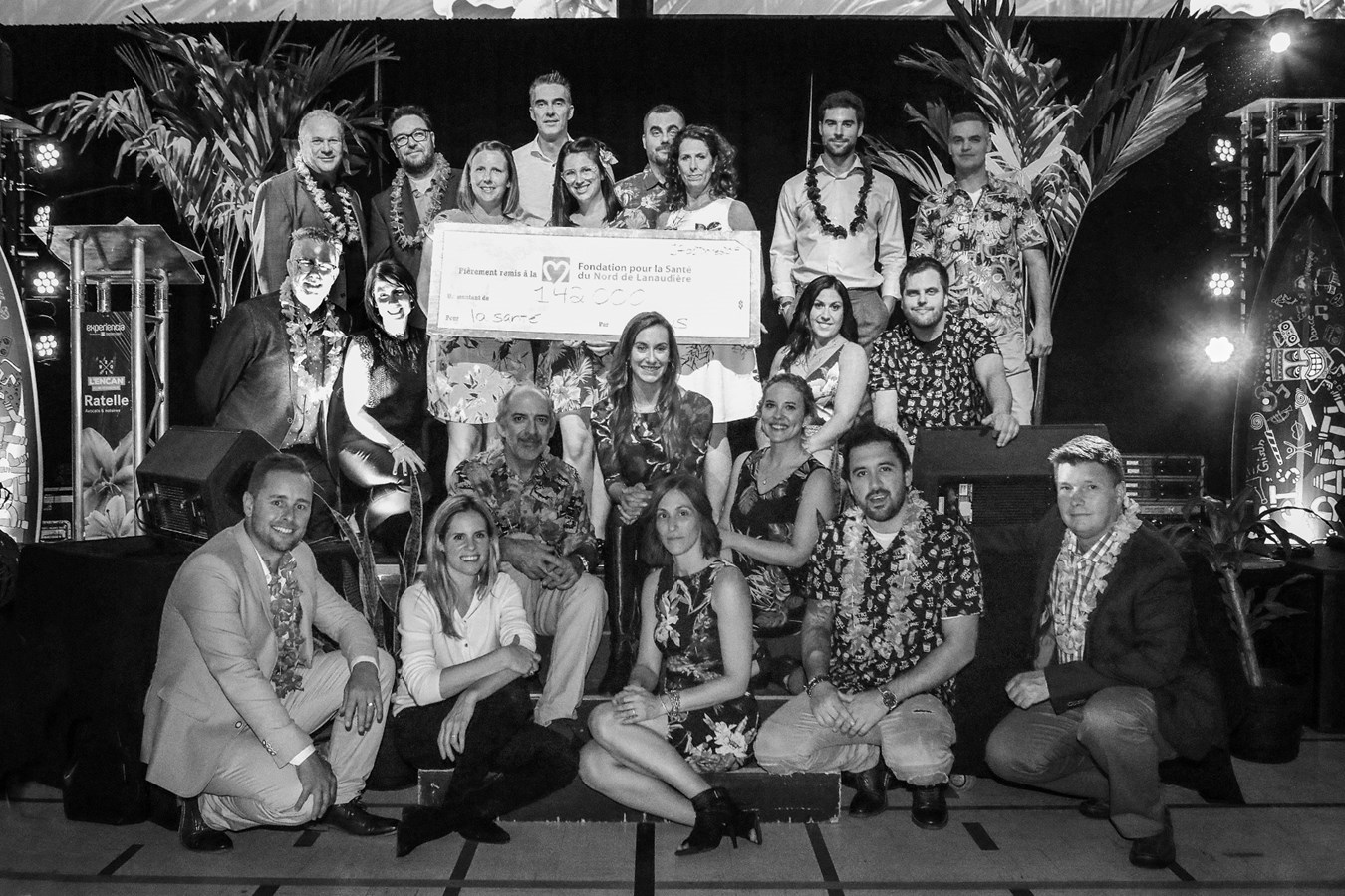 Les membres du comité organisateur de l’événement, employées de la fondation et représentants des partenaires majeurs.