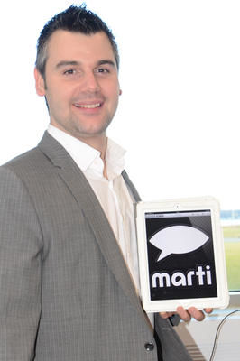Marco Guilmette est le cerveau derrière Marti, une application qui pourrait révolutionner la vie des personnes atteinte de trisomie. NICOLAS DUCHARME/L'ÉCHO DE TROIS-RIVIÈRES/AGENCE QMI