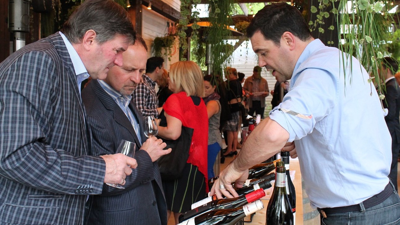 Image lors d'un salon des vins en importation privée des années passées.
