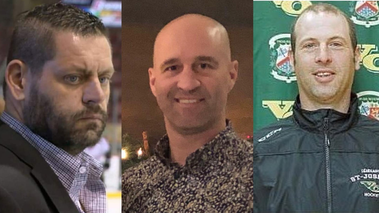 Marc Beaucage, entraîneur en chef ; Karl Boucher, directeur-gérant; et Sébastien Lemay, conseiller pour le repêchage.
