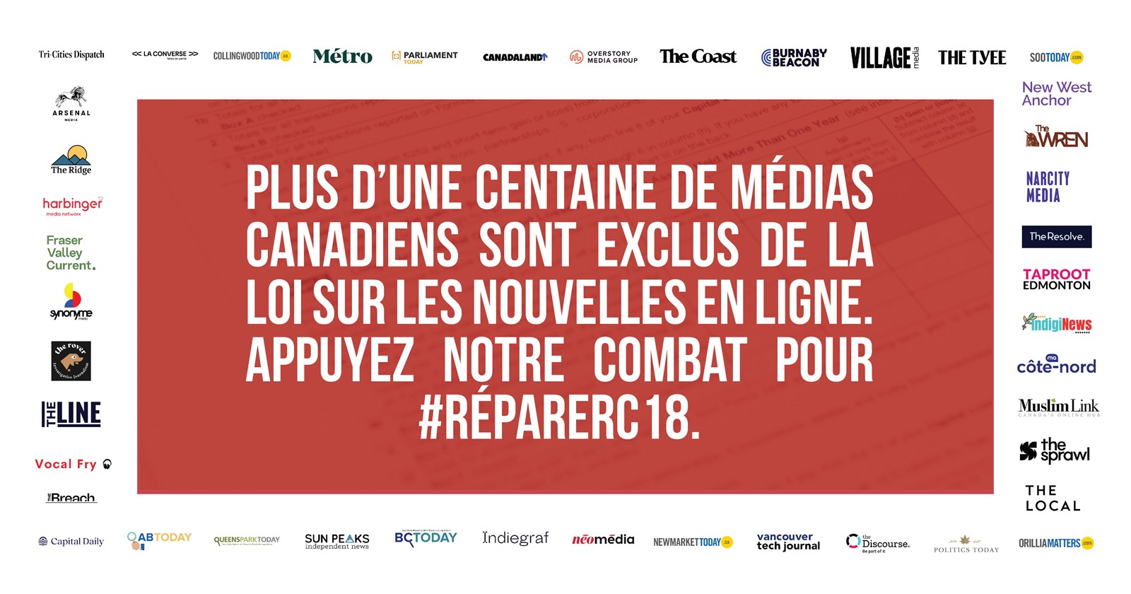 La loi sur les nouvelles en ligne doit être transparente, équitable et inclure les nouveaux médias numériques et les médias indépendants
