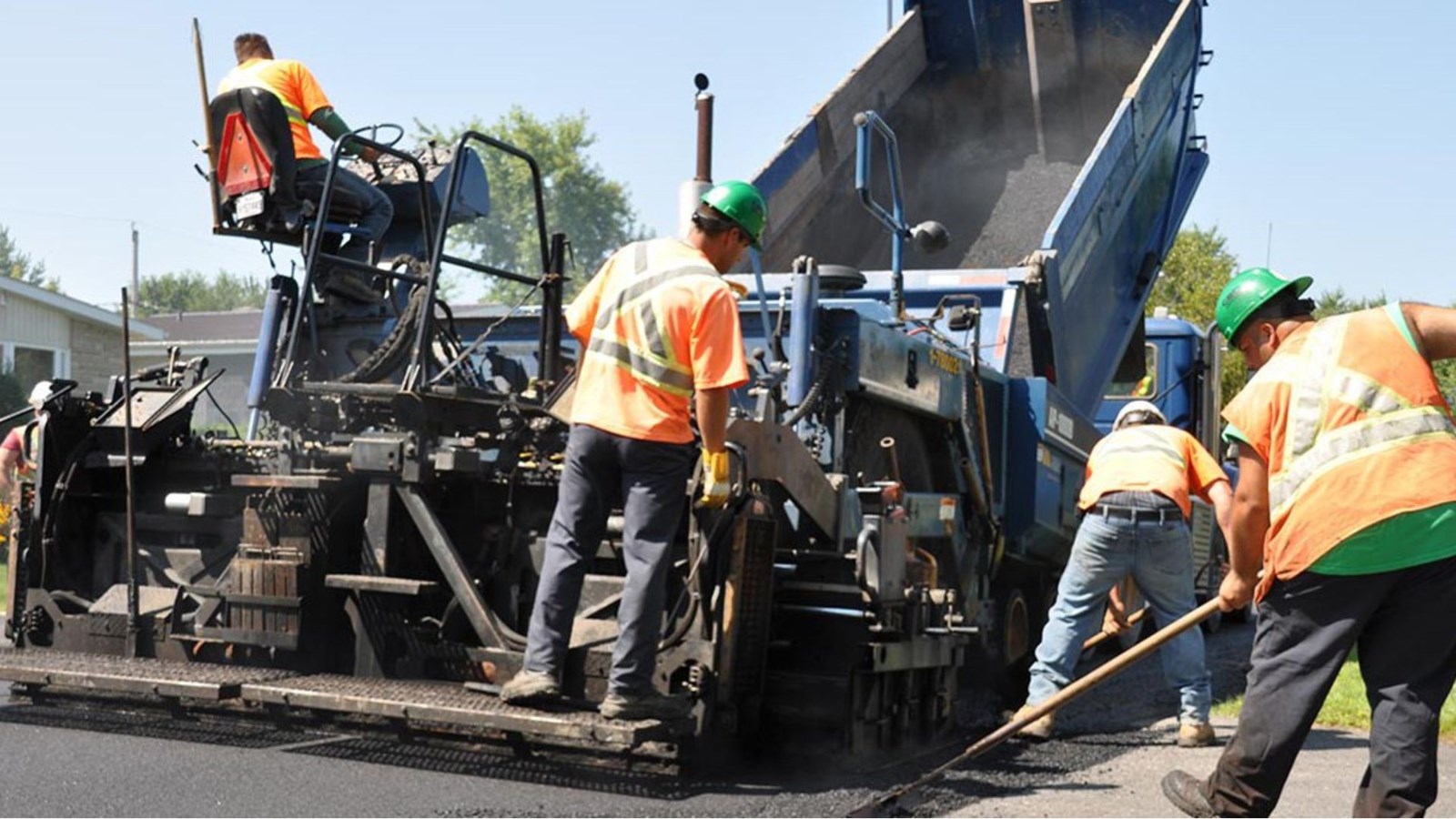 Travaux de pavage