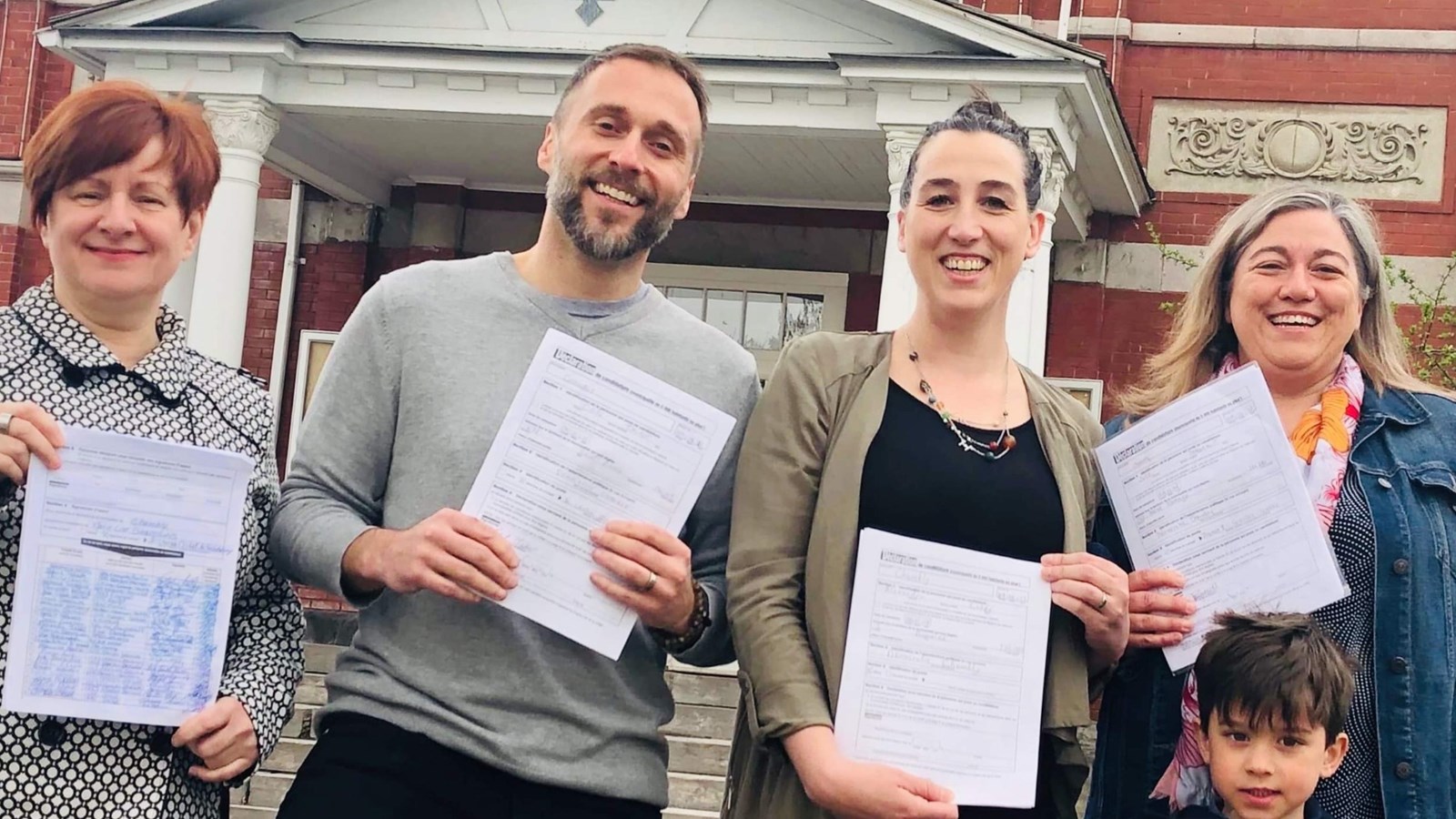 Marie-Lise Desrosiers, Alexandra Labbé et Julie Daigneault tenteront de se faire éirent le 23 juin prochain. 