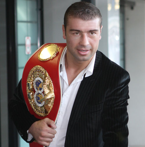 Le champion Lucian Bute. (Photo : Courtoisie)
