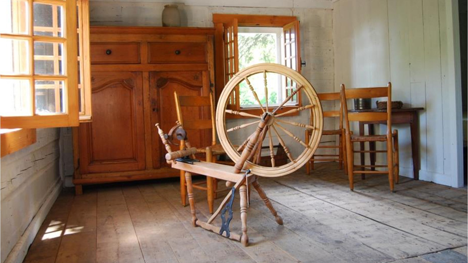 Intérieur de la maison natale d'Ozias-Leduc. 