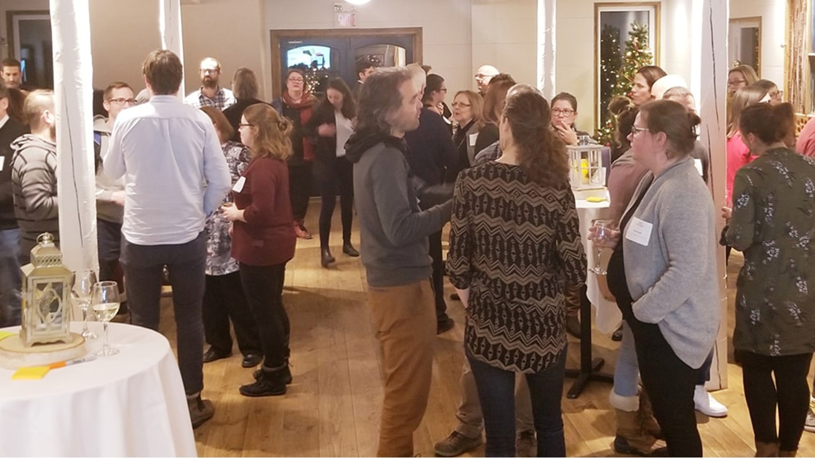 Photo prise de la  la soirée de lancement du parcours le 12 décembre 2019