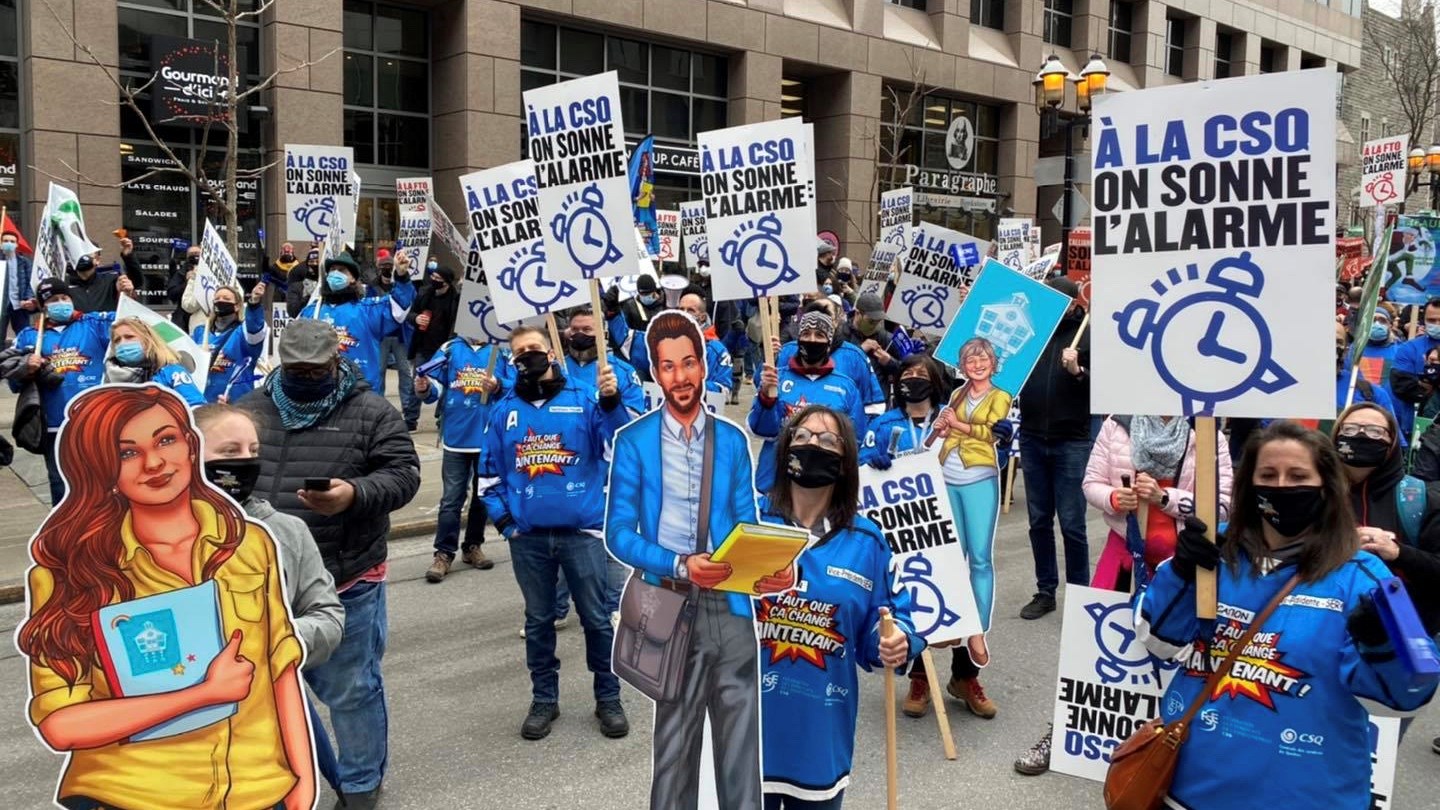 La FSE-CSQ et l’APEQ annoncent un premier mouvement de grève pour les enseignants 