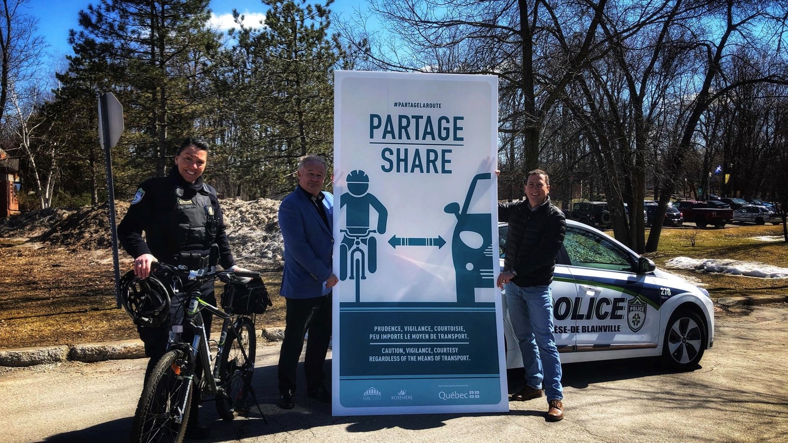 Campagne de sensibilisation #Partagelaroute 