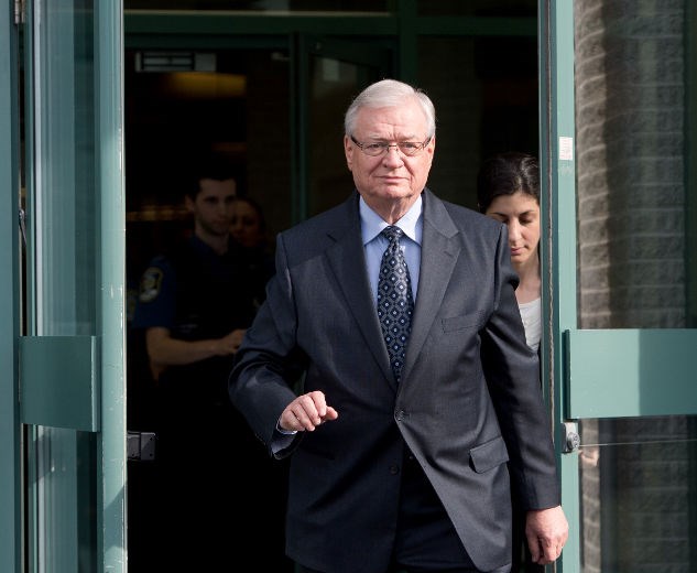 Gilles Vaillancourt, à sa sortie du palais de justice le 9 mai 2014