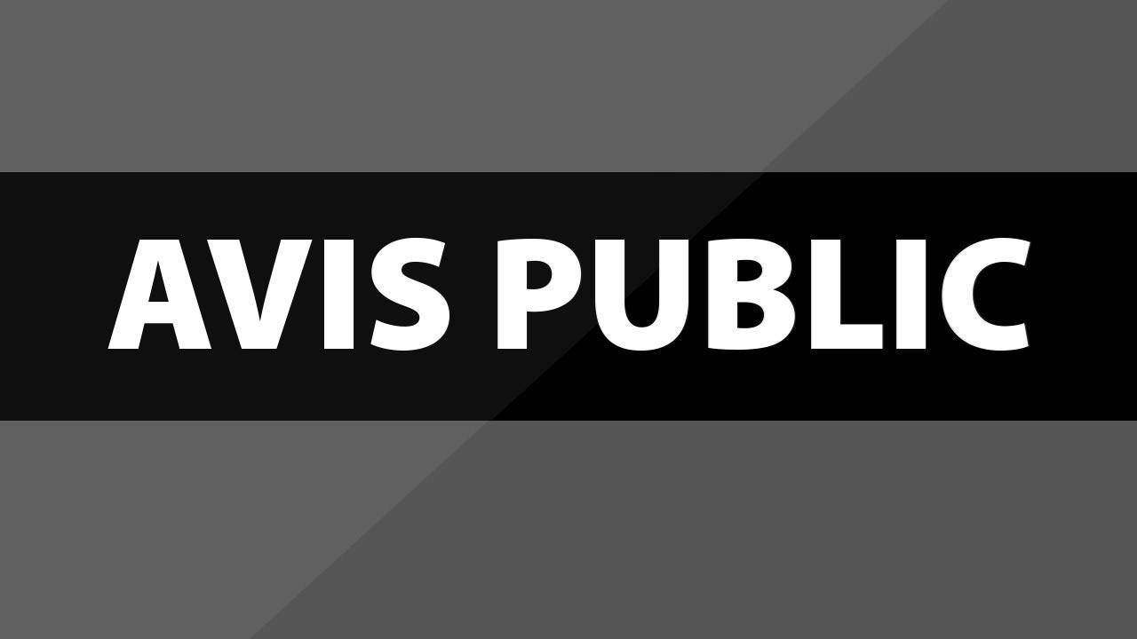 Avis de demande de dissolution