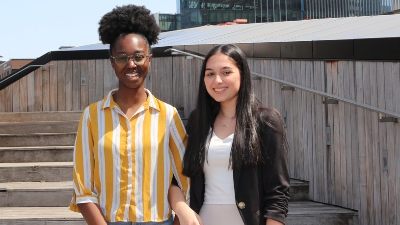 Andrea et Iman, les membres de l’escouade de la région de Laval.

