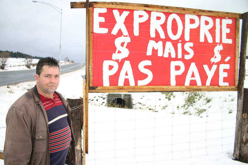 Il a été exproprié, mais toujours pas payé