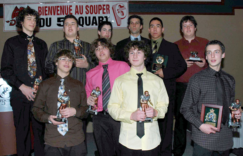 Les Dragons honorent ses joueurs au souper du 5e quart