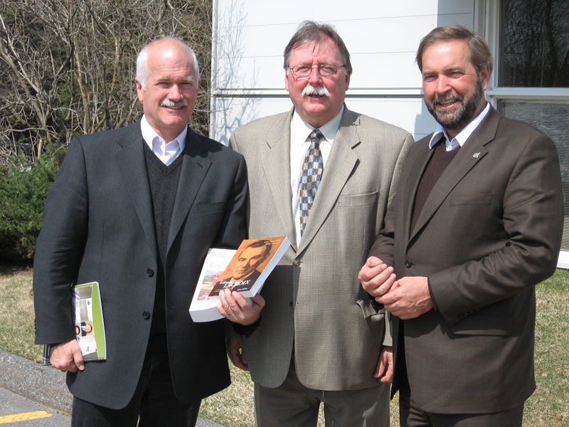 Jack Layton en visite au CLD de La Nouvelle-Beauce