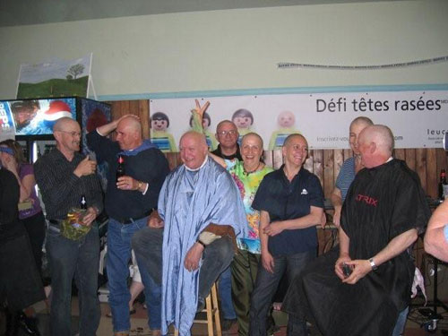 Défi têtes rasées à Saint-Séverin