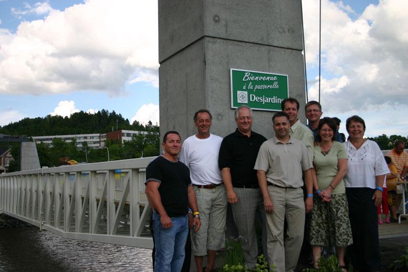 Beauceville inaugure la passerelle Desjardins