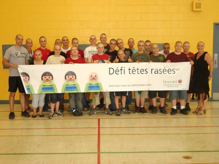 L’École Secondaire Veilleux participe au Défi têtes rasées
