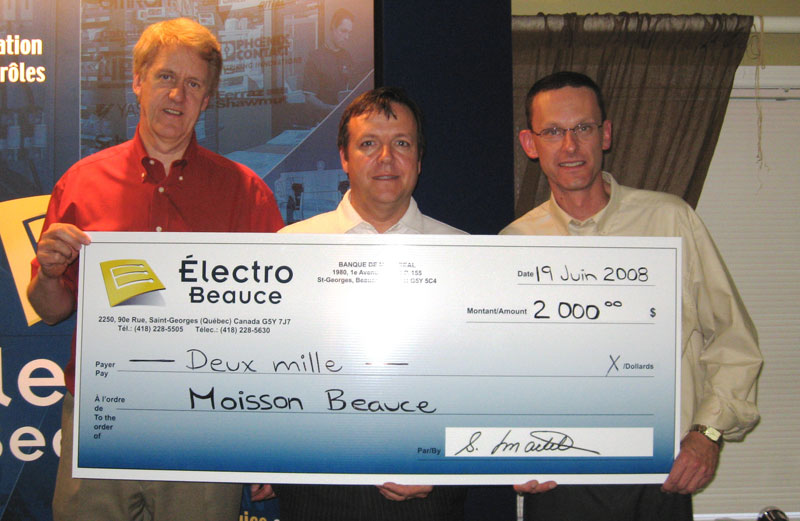 Électro Beauce  et ses partenaires récoltent 6000 $ à son tournoi de golf