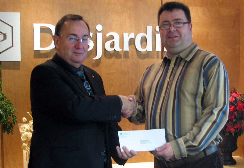 La Caisse Desjardins de Saint-Georges appuie le projet la passerelle Conrad Quirion