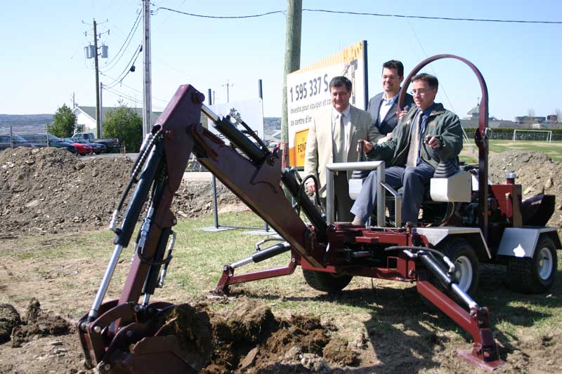 Les travaux d’agrandissement sont en cours au Mécanium