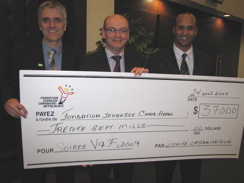 37 000 $ pour la Fondation jeunesse Chaudière-Appalaches