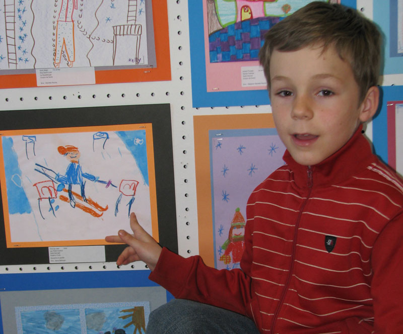 Regarde maman, c'est mon dessin!