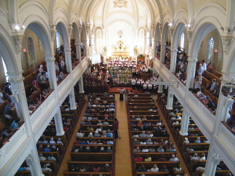 Sept chorales de la région unissent leur voix pour Saint-Philibert