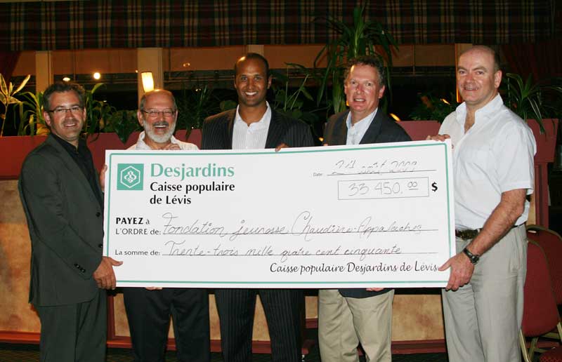 Un gros don pour la Fondation jeunesse Chaudière-Appalaches