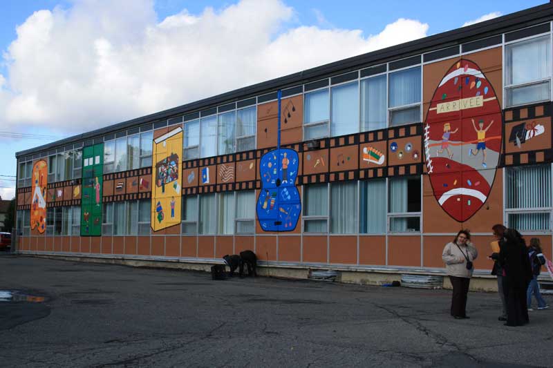 Une jolie fresque à l’École des Sommets