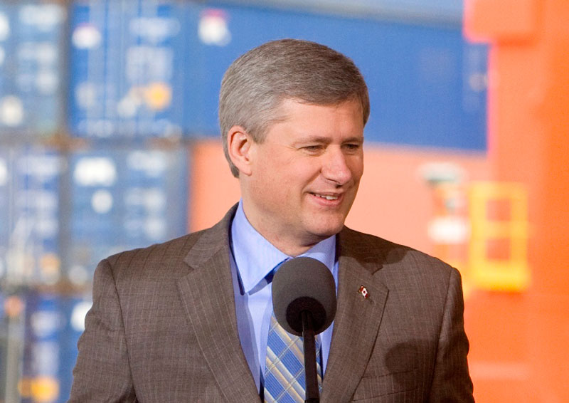 Stephen Harper en visite à Saint-Georges