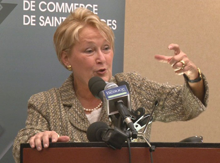 Pauline Marois ne console pas son auditoire
