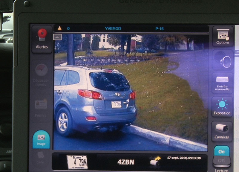 Le système de reconnaissance de plaques d'immatriculation ratisse le territoire de Saint-Georges