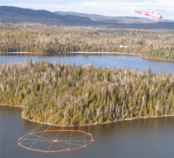 Geotech survole la Beauce à la recherche de gisements aurifères