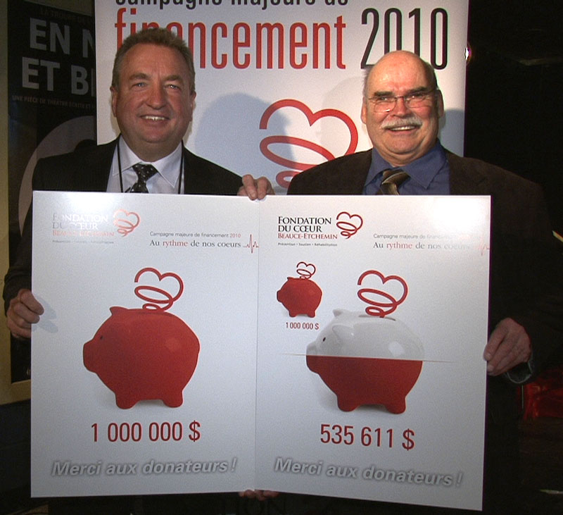 Campagne de financement de la Fondation du coeur Beauce-Etchemin: Un résultat qui va droit au coeur