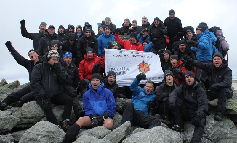 Les étudiants de l'Ecole d'entrepreneurship de Beauce atteignent le sommet du Mont Washington