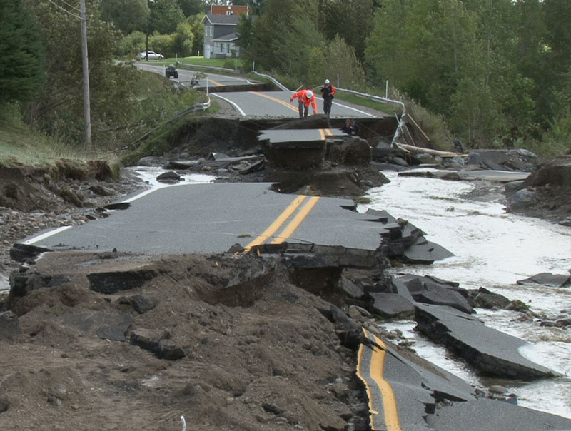 Irene a fait du ravage à Tring-Jonction et à Saint-Frédéric