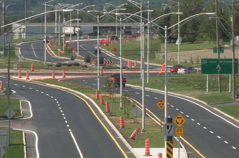 Un premier carrefour giratoire en Beauce et fin des travaux sur la route 204