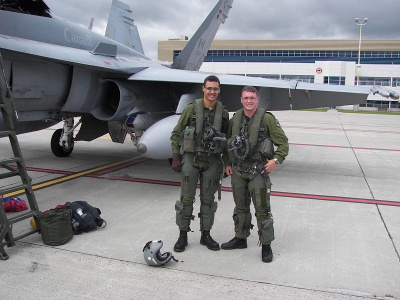 Un vol en CF-18 pour Nicolas Lambert-Lessard