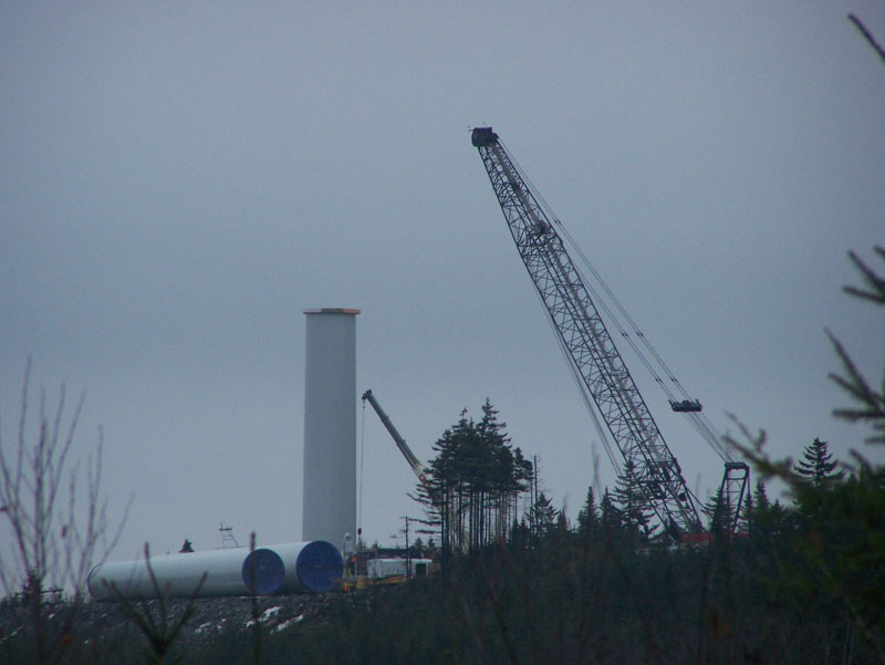 Le montage des premières éoliennes est amorcé à Saint-Robert