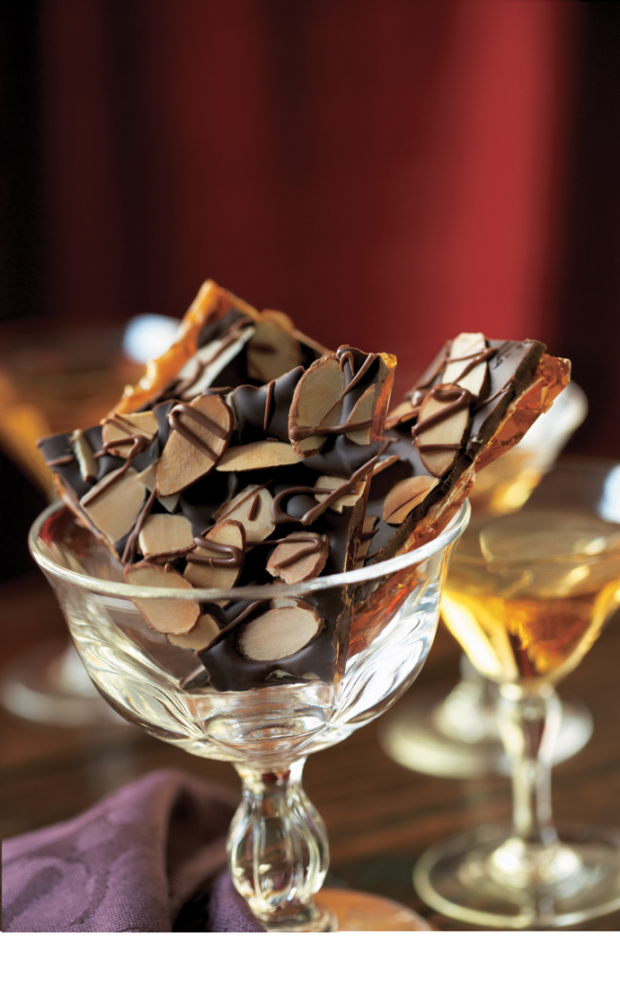 Copeaux de caramel aux amandes