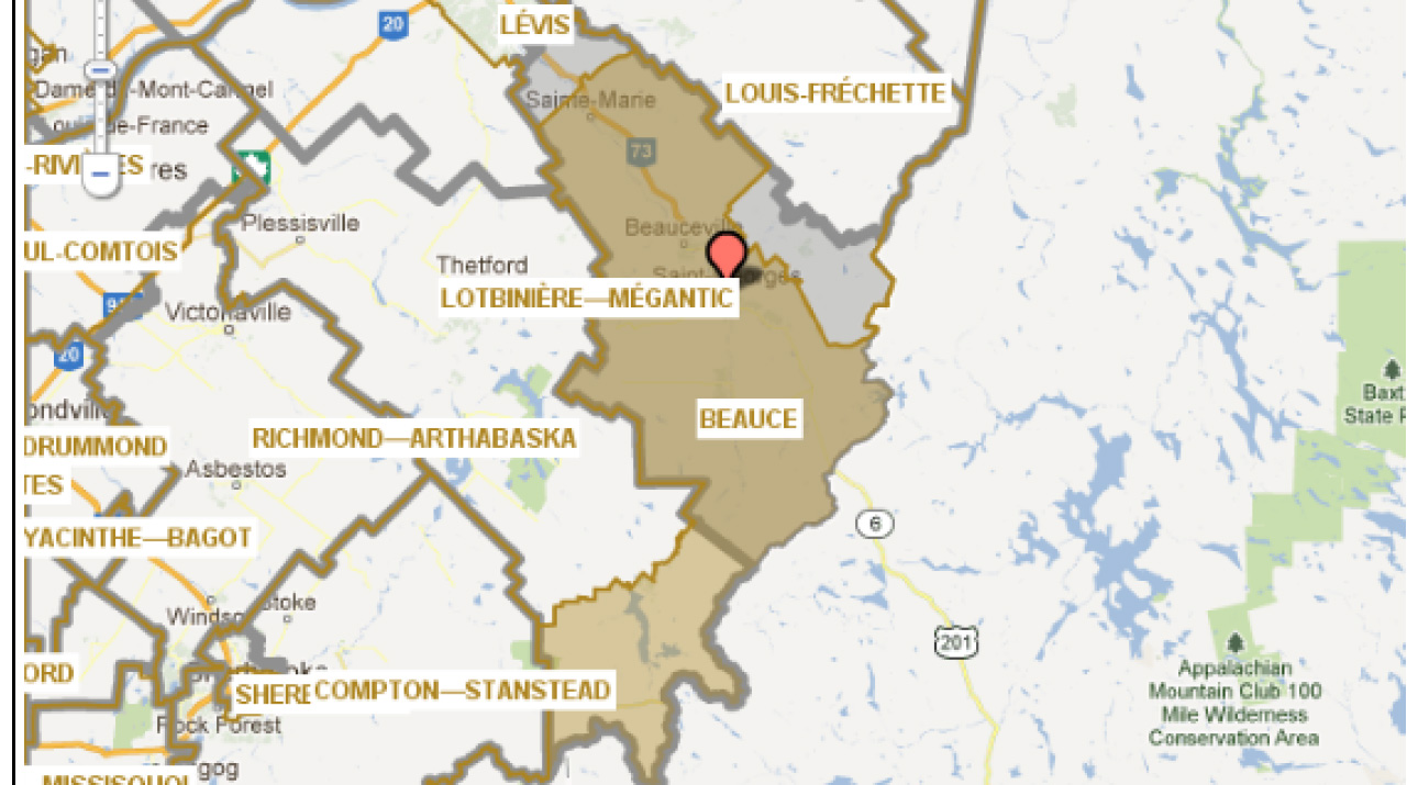 La nouvelle carte électorale fédérale fera jaser en Beauce