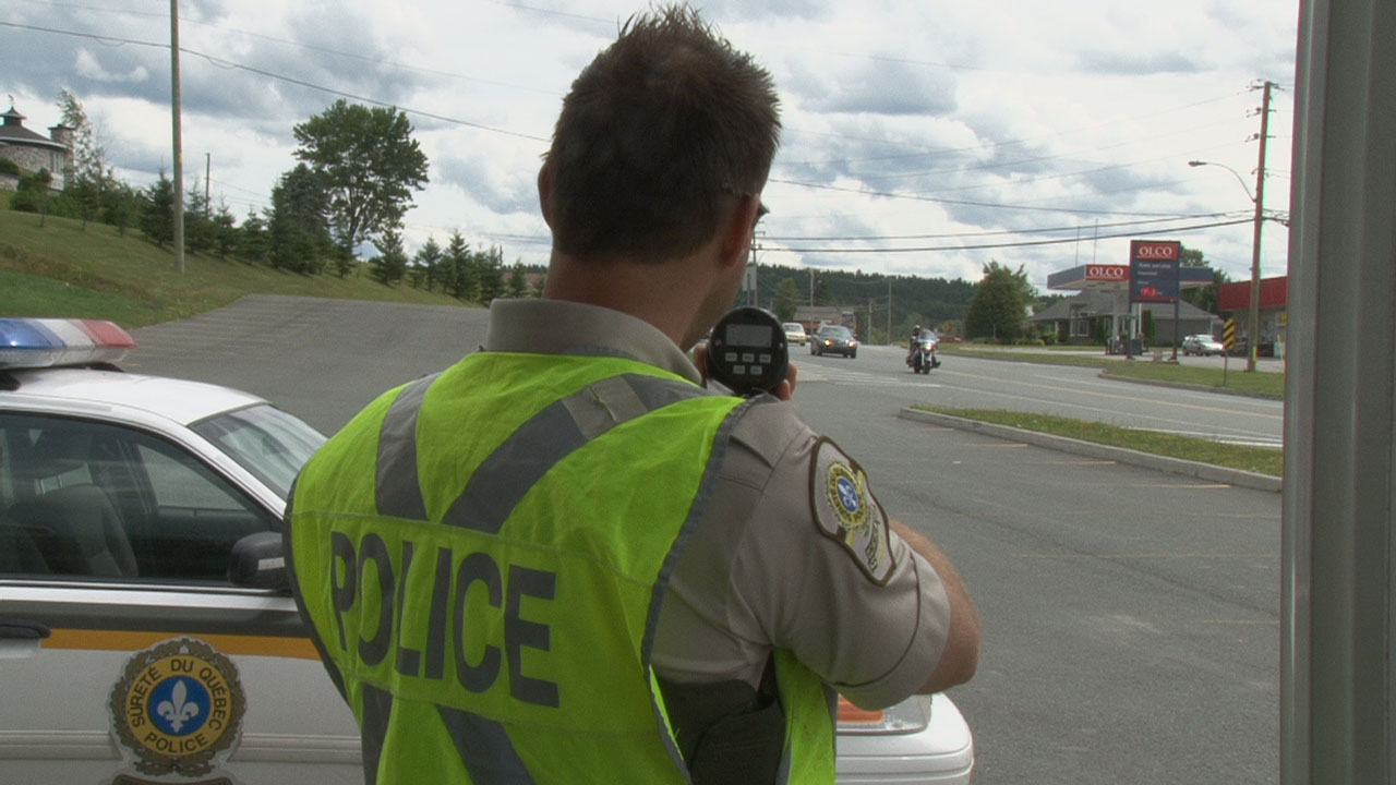 Une conductrice arrêtée à 185 km/h à Sainte-Justine