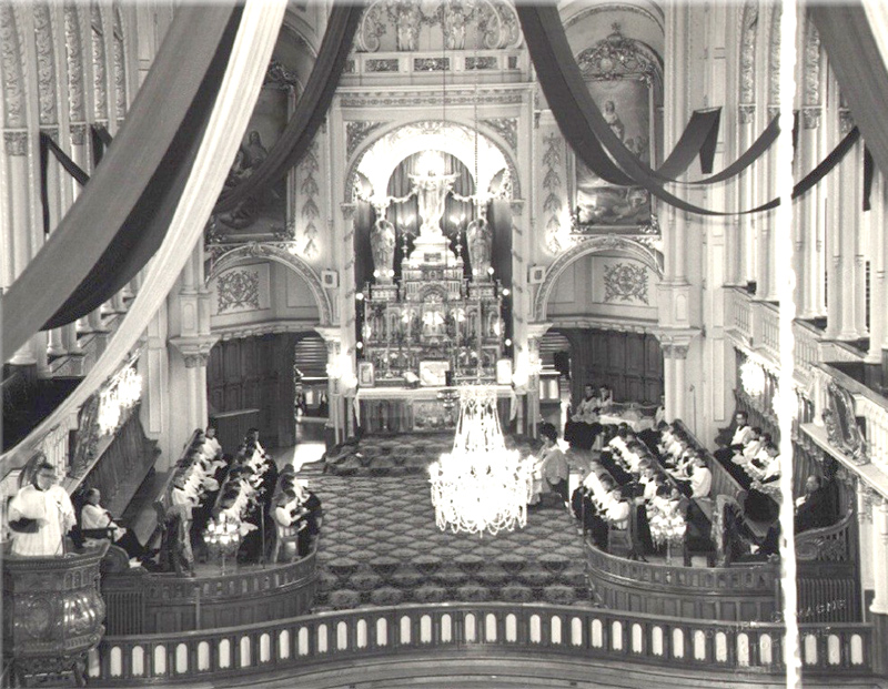 Église St-Georges Ouest dans les années 50