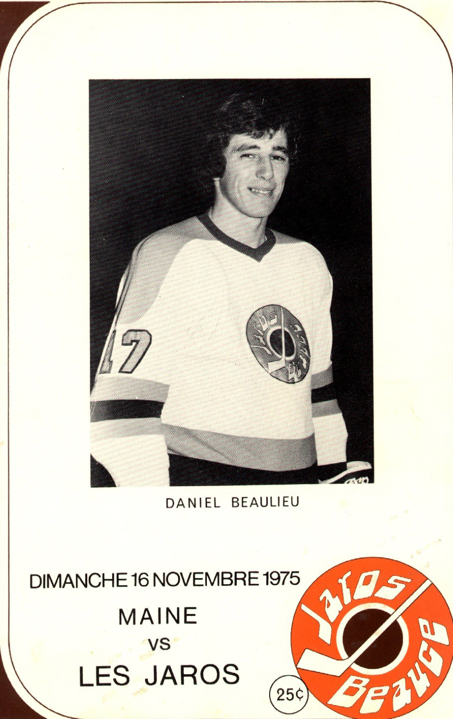 Daniel Beaulieu en 1975