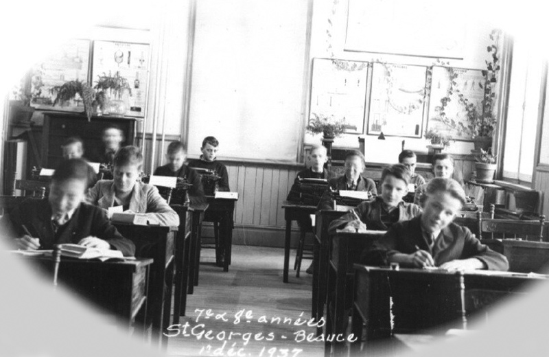 7e et 8e année en 1937