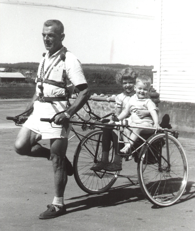 Baptiste Béland l'homme cheval. en 1960