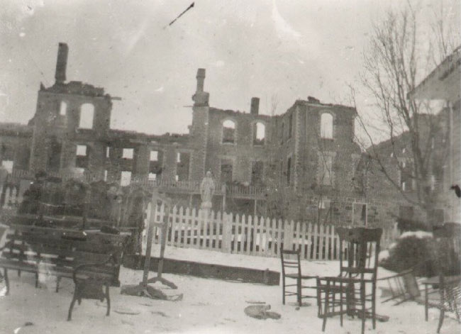 Incendie du Collège en 1923