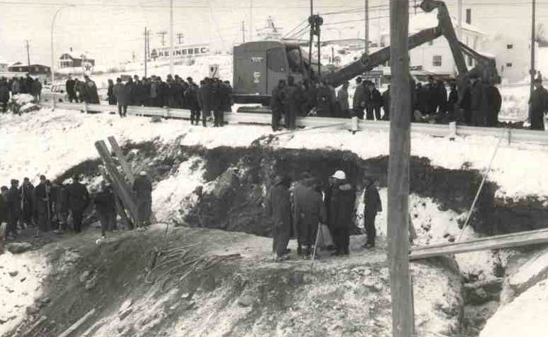 Accident dans les années 60, secteur Jersey Mills