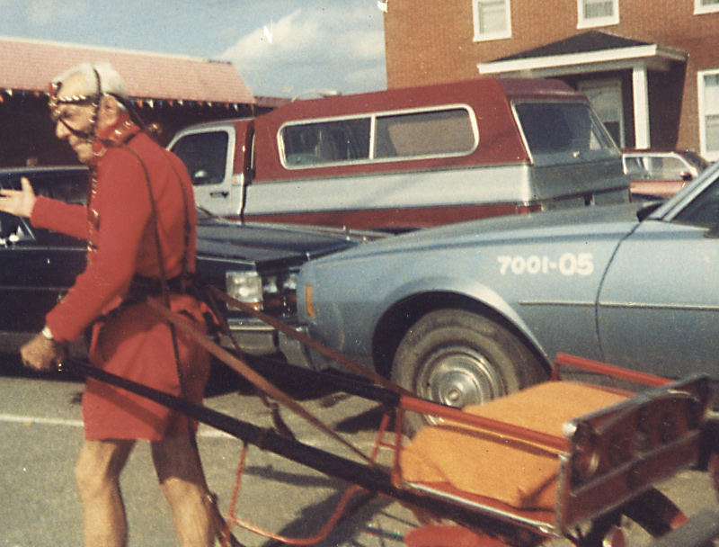 Baptiste Béland l'homme cheval en 1985