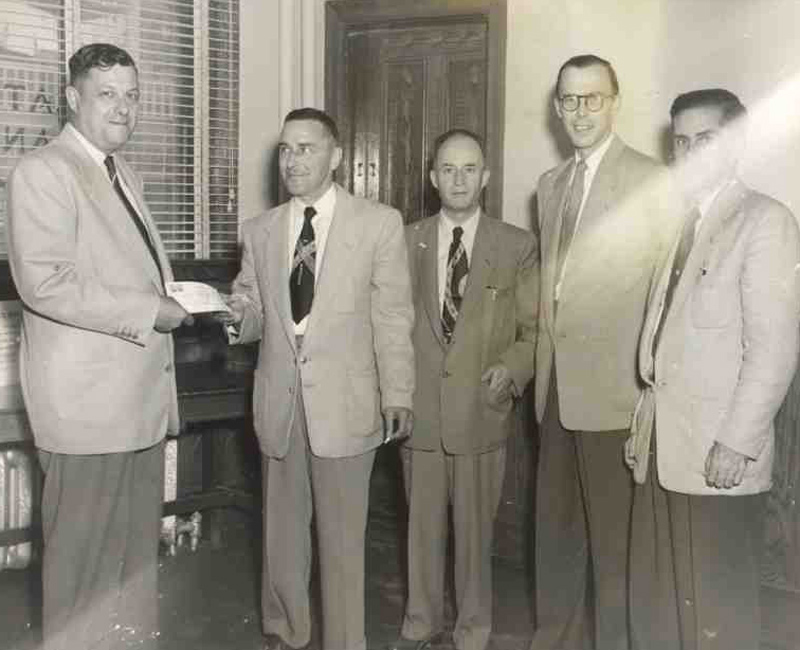 Rémi Morin de la fanfare de St-Georges en 1955.